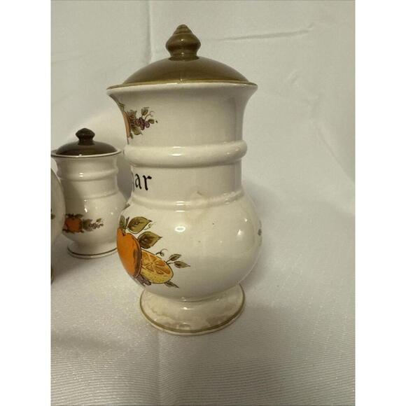 Vintage 1950’s Fruit festival canisters Webb Japan - Picture 13 of 15